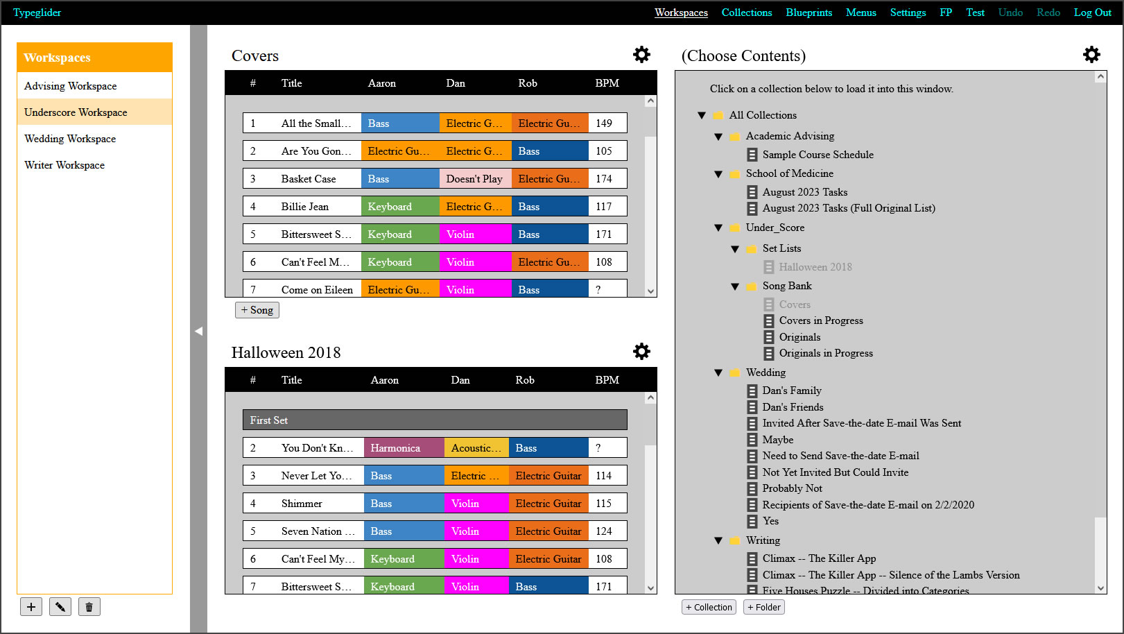 Typeglider screenshot